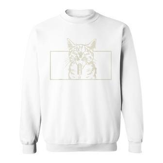 Cat Singing Vintage Cat Singer For Cat Music Lover Sweatshirt - Monsterry UK