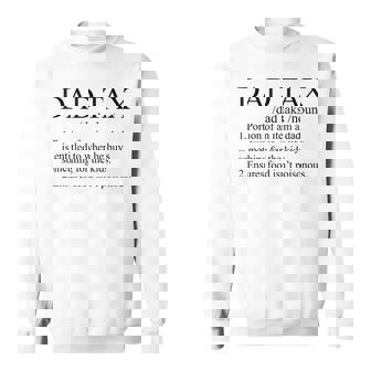 Dad Quote Dad Tax Cool Dad Tax Definiton Fathers Day Sweatshirt - Thegiftio UK