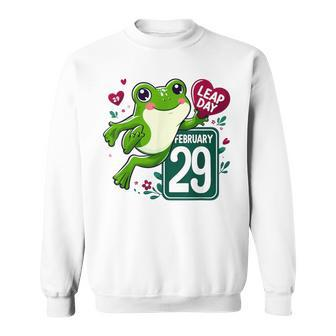 Frog Lover Happy Leap Day February 29 Leap Day Sweatshirt - Monsterry