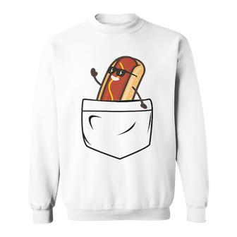 Hotdog In A Pocket Meme Grill Cookout Barbecue Joke Sweatshirt - Monsterry