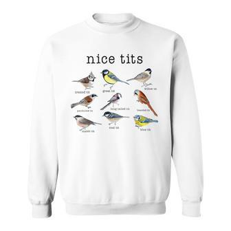Nice Tits Birds Birdwatcher Bird Watching Sweatshirt - Seseable