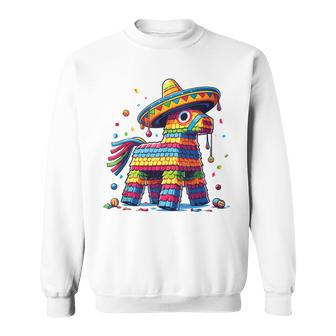 Pinata Cinco De Mayo Mexican Fiesta Pinata Sombrero Sweatshirt | Mazezy