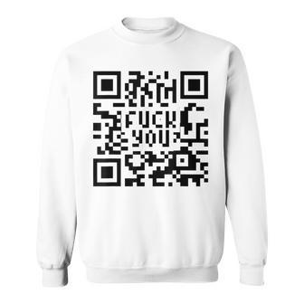 Qr Code F-Ck Qr Code For Women Sweatshirt - Seseable