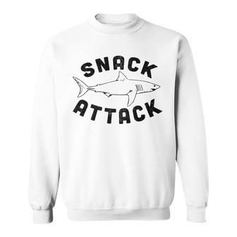 Shark Great White Foodie Snack Attack Sweatshirt - Monsterry DE