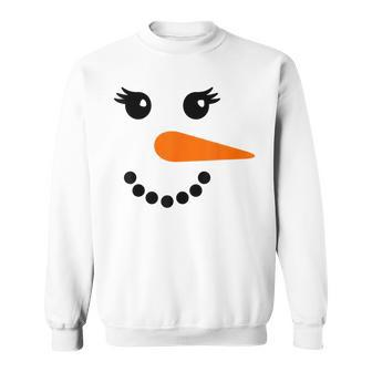 Snowman Face Family Matching Christmas Costume Sweatshirt - Seseable