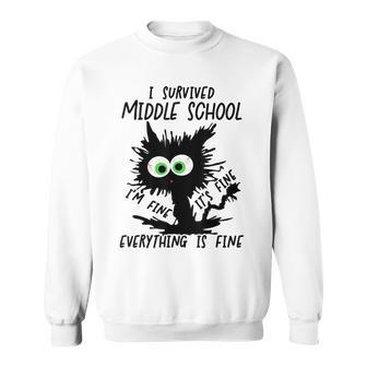 I Survived Middle School Grad 2024 Sweatshirt - Monsterry CA