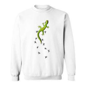 Für Echsen & Reptilien Fans Kletternder Salamander Gecko Sweatshirt - Seseable