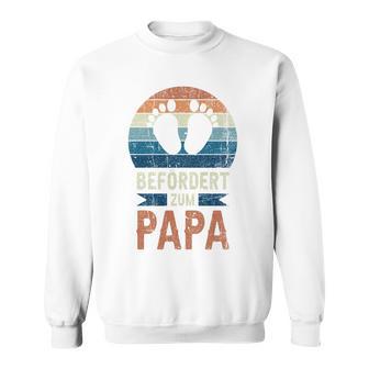 Für Papa Zur Geburt Frischgebackener Papa Retro Sweatshirt - Geschenkecke