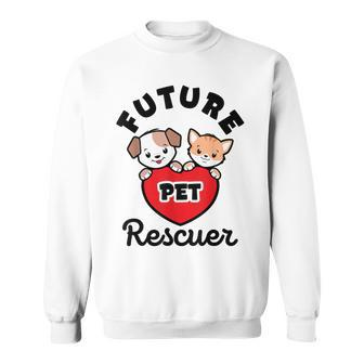 Future Pet Rescuer Veterinarian Dog Cat Baby Animal Rescue Sweatshirt - Monsterry DE