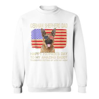 German Shepherd Dad Happy Fathers Day To My Amazing Daddy Sweatshirt - Thegiftio UK