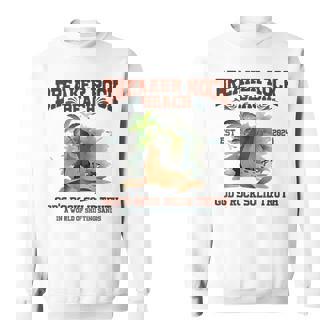 God's Rock Solid Beach Vbs 2024 Retro Breaker Rock Beach Sweatshirt | Mazezy