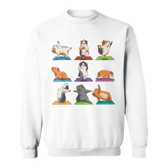 Guinea Pig Yoga Position Workout Sweatshirt - Thegiftio UK