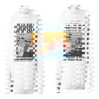 Me Gusta La Cerveza Y Talez 3 Personas Red Border Collie Dog Grandpa Camisa de entrenamiento - Regaloses
