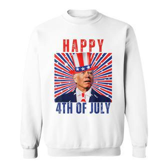 Happy 4Th Of July Confused Joe Biden Fathers Day Sweatshirt - Thegiftio UK