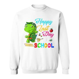 Happy Last Day Of School Turtle Students Teachers Sweatshirt - Monsterry