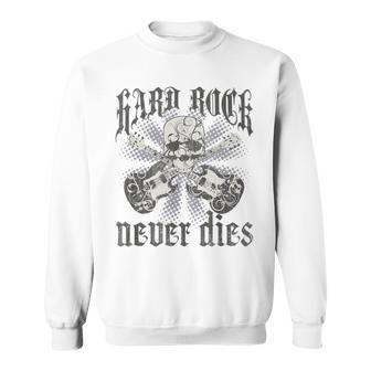 Hard Rock Never Dies Retro Vintage Sweatshirt - Monsterry DE