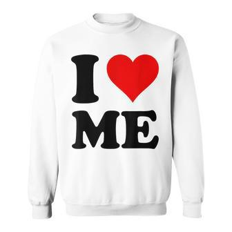 Heart Red I Love Me Sweatshirt - Thegiftio UK