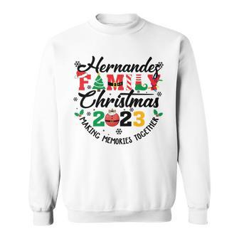 Hernandez Family Name Christmas Matching Surname Xmas Sweatshirt - Seseable