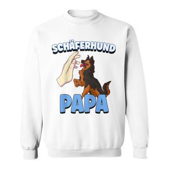 Herren Schäferhund Hund Papa Raglan Sweatshirt - Geschenkecke