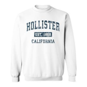 Hollister California Ca Vintage Sports Navy Print Sweatshirt - Monsterry CA