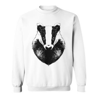 Honey Badger Cute Honey Badgers Drawing Sweatshirt - Thegiftio UK