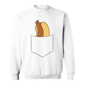 Hotdog In A Pocket Love Hotdog Pocket Hot Dog Sweatshirt - Monsterry AU