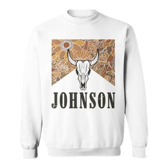Howdy Cojo Johnson Western Style Team Johnson Family Reunion Sweatshirt - Seseable