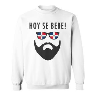 Hoy Se Bebe Dominican Republic Flag Beard Sweatshirt - Monsterry DE