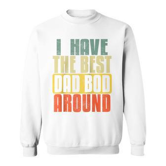 Ich Habe Den Besten Papa Bod Rund Um intage Father's Day Raglan Sweatshirt - Geschenkecke