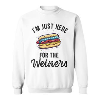 I'm Just Here For Weiners 4Th July Hot Dog Sausage Sweatshirt - Monsterry