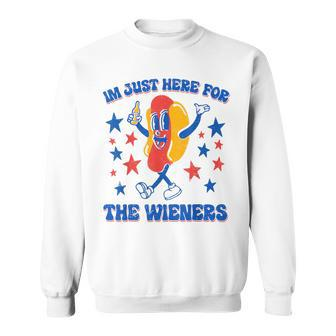 I'm Just Here For The Wieners 4Th Of July Hot-Dog Sweatshirt - Monsterry AU