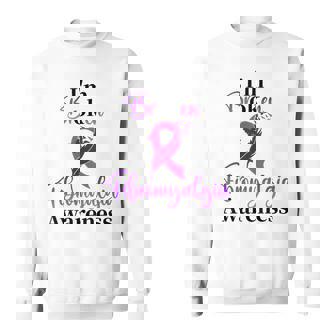 I'm Ok Broken Fibro Ribbon Fibromyalgia Awareness Spoonie Sweatshirt | Mazezy