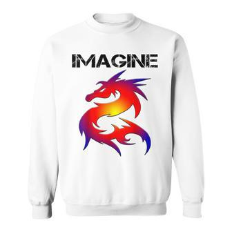 Imagine Fantasy Dragon Style & Great For Sweatshirt - Monsterry DE