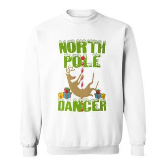 Inappropriate Christmas North Pole Dancer Sweatshirt - Monsterry DE