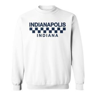 Indianapolis Indiana Throwback Racing Classic Sweatshirt - Seseable