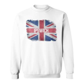 Ipswich United Kingdom British Flag Vintage Uk Souvenir Sweatshirt - Monsterry DE
