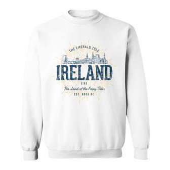Ireland Retro Style Vintage Ireland Sweatshirt - Seseable