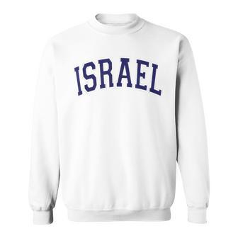 Israel Varsity Style Navy Blue Text Sweatshirt - Monsterry DE