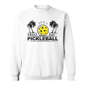 It's A Great Day For Pickleball Palm Trees Sunrise Sweatshirt - Monsterry