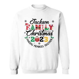 Jackson Family Name Christmas Matching Surname Xmas Sweatshirt - Seseable