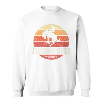 Jackson Hole Wy Vintage Country Western Retro Sweatshirt - Monsterry CA