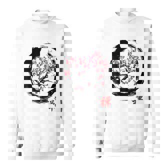 Japanese Calligraphy Zen Buddhist Enso Circle Meditation Sweatshirt - Thegiftio