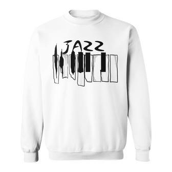 Jazz Lovers Jazz Piano Keys For Music Sweatshirt - Monsterry CA
