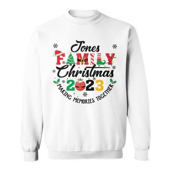 Jones Family Name Christmas Matching Surname Xmas Sweatshirt - Seseable