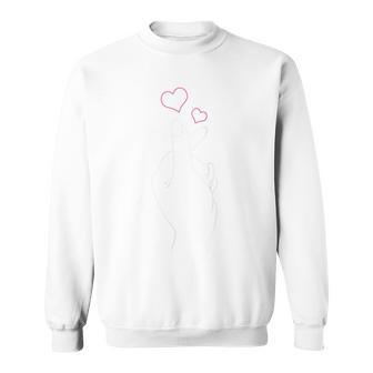 K-Pop Hand Symbol Heart K-Drama Korean Pop Music Fan Sweatshirt - Monsterry