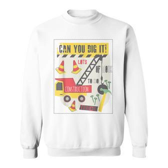 Kannst Du Es Graben Bauwagen Baustelle Lkw Junge Mann Papa Sweatshirt - Geschenkecke