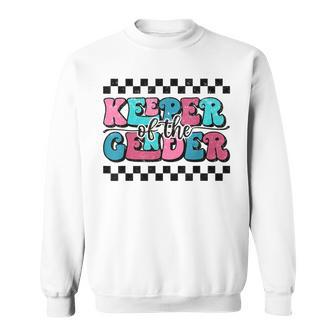 Keeper Of The Gender Cute Reveal Baby Announcement Party Sweatshirt - Monsterry