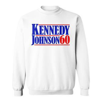 Kennedy Johnson '60 Vintage Vote For President Kennedy Sweatshirt - Monsterry