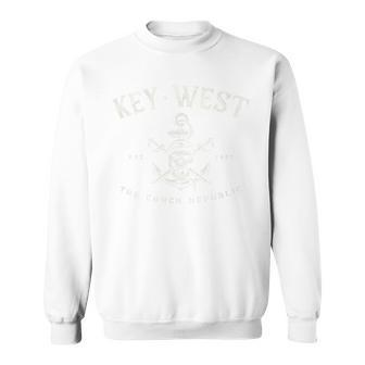 Key West Fl Rebel Pirate Boating Scuba Fishing Gear Sweatshirt - Monsterry UK