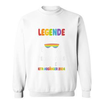 Kinder Eine Legendeerlässt Das Gelände Kita Abgänger 2024 Katzen Sweatshirt - Geschenkecke